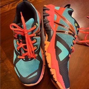 Merrell ladies Athletic Shoes - Blue and Orange